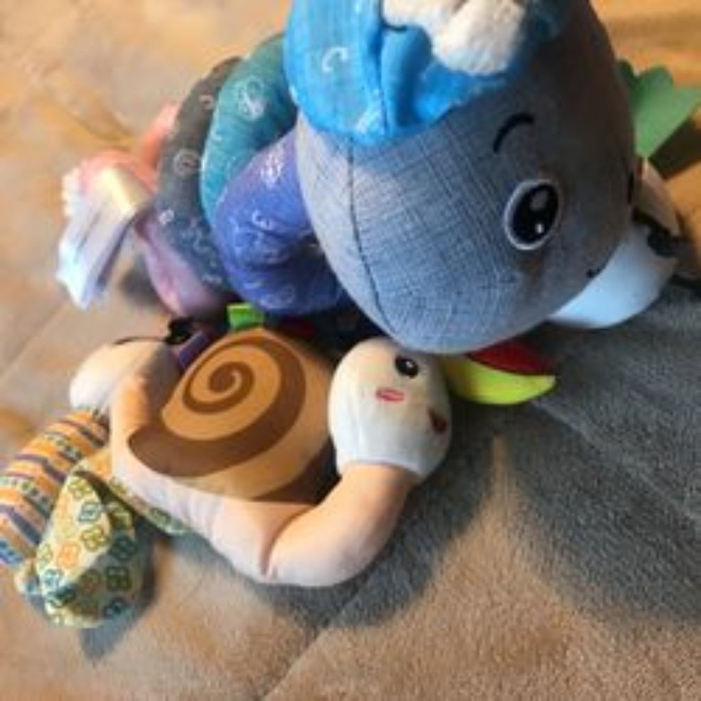 Jollybaby Bed Around Gray Caterpillar Pendant ,Newborn Baby Educational Toy Baby